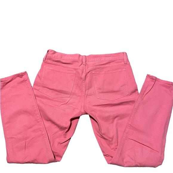 J. Crew Toothpick Ankle Jeans in Salmon Pink Garment Dyed Twill Size 28 - Picture 3 of 7